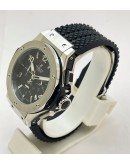 Hublot Big Bang Steel Black Rubber Strap Watch