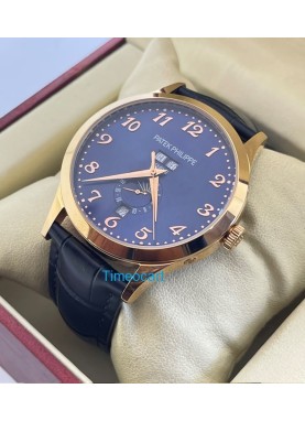 Patek Philippe Calatrava Leather Strap Watch
