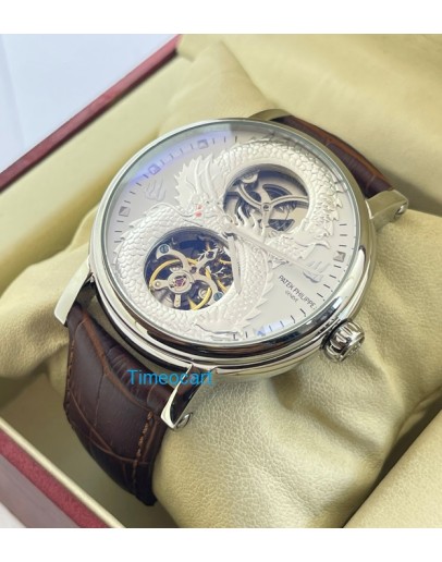 Patek Philippe Dragon Tourbillon White Steel Swiss Automatic Watch