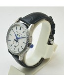 Patek Philippe GMT Annual Calendar Sun Moon Diamond Bezel White Dial Swiss Automatic Watch