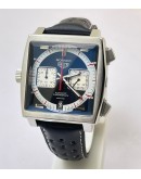 Tag Heuer Monaco Caliber 12 Leather Strap Watch