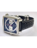 Tag Heuer Monaco Caliber 12 Leather Strap Watch