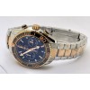 Omega Seamaster Planet Ocean Black Chronograph Dual Tone Watch