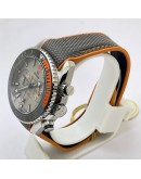 Omega Seamaster Planet Ocean Chronograph Grey Rubber Strap SWISS ETA 2250 Valjoux Automatic Watch
