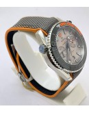 Omega Seamaster Planet Ocean Chronograph Grey Rubber Strap SWISS ETA 2250 Valjoux Automatic Watch