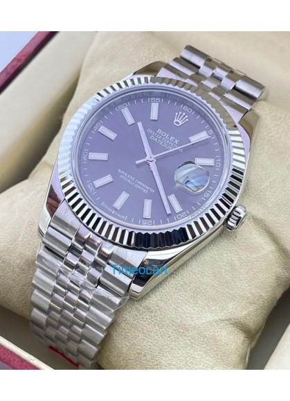 Rolex Date-Just Grey Swiss ETA
