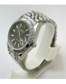 Rolex Date-Just Grey Swiss ETA Automatic 3235 Valjoux Movement Watch