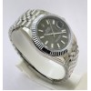 Rolex Date-Just Grey Swiss ETA Automatic 3235 Valjoux Movement Watch