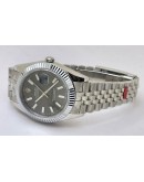 Rolex Date-Just Grey Swiss ETA Automatic 3235 Valjoux Movement Watch