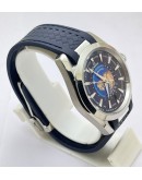 OMEGA SEAMASTER AQUA TERA WORLD TIME BLUE SWISS AUTOMATIC WATCH