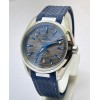 OMEGA SEAMASTER AQUA TERRA GREY BLUE RUBBER STRAP LIMITED EDITION SWISS AUTOMATIC WATCH