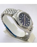 Rolex Date Just Blue Swiss Automatic Watch