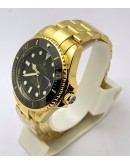 Rolex Submariner Black Dial Gold Bracelet Watch