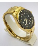 Rolex Submariner Black Dial Gold Bracelet Watch