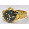 Rolex Submariner Black Dial Gold Bracelet Watch