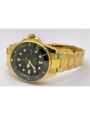 Rolex Submariner Black Dial Gold Bracelet Watch