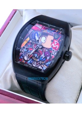 Franck Muller Vanguard Color Dreams Loes Van Delft Limited Edition Swiss ETA 7750 Valjoux Automatic Watch
