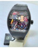 Franck Muller Vanguard Color Dreams Loes Van Delft Limited Edition Swiss ETA 7750 Valjoux Automatic Watch