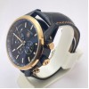 Tag Heuer 1969 Chronograph Black Leather Strap Watch