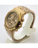 Audemars Piguet Chronometer Rose Gold Brown Watch