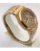 Audemars Piguet Chronometer Rose Gold Brown Watch