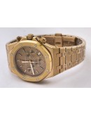 Audemars Piguet Chronometer Rose Gold Brown Watch