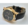 A. Lange & Shone Grand Lange 1 Moon Phase Rose Gold Black Swiss Automatic Watch