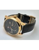 A. Lange & Shone Grand Lange 1 Moon Phase Rose Gold Black Swiss Automatic Watch