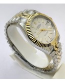 Rolex Date-Just White Dual Tone Swiss Automatic Watch