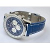 Breitling Navitimer Chrono Blue Leather Strap Watch