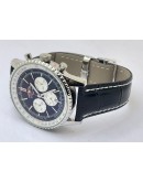 Breitling Navitimer Chrono Leather Strap Watch
