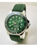 Rolex Submariner Green Rubber Strap Swiss Automatic Watch