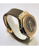 Hublot Big Bang Rose Gold Brown Rubber Strap Watch