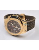 Hublot Big Bang Rose Gold Brown Rubber Strap Watch