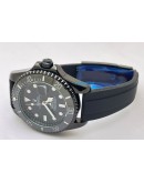 Rolex Submariner Full Black Rubber Strap Swiss Automatic Watch