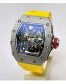 Richard Mille RM35-02 Rafael Nadal Yellow Swiss ETA 7750 Valjoux Movement Watch