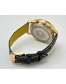 Breitling Navitimer Rose Gold Black Leather Strap Watch