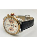 Tag Heuer Grand Carrera Calibre 17 RS 2 Dual Tone Leather Strap Watch