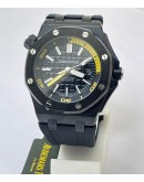 Audemars Piguet Diver Full Black Rubber Strap Swiss Automatic Watch