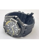 Audemars Piguet Diver Full Black Rubber Strap Swiss Automatic Watch