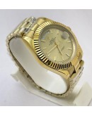 Rolex Day-Date Stick Mark Goden Swiss Automatic Watch