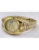 Rolex Day-Date Stick Mark Goden Swiss Automatic Watch