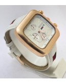 Gucci Coupe Chronograph Full White Dial Watch