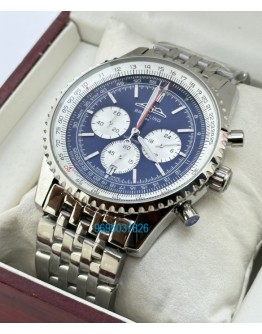 Breitling Navitimer Chronograph Blue Steel Watch