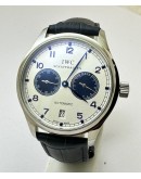 I W C Portuguese Power Reserve White Dial Leather Strap 2 Swiss Automatic Watch