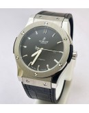 Hublot Vendom Classic Steel Black Leather Strap Swiss Automatic Watch