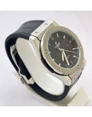 Hublot Vendom Classic Steel Black Leather Strap Swiss Automatic Watch