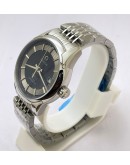 Omega De-Ville Black Steel Bracelet Swiss Automatic Watch