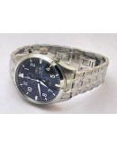 I W C Pilot Chronograph Black Day-Date Steel Watch