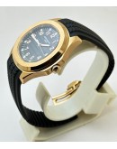 Patek Philippe Aquanaut Black Rose Gold Rubber Strap Swiss Automatic Watch